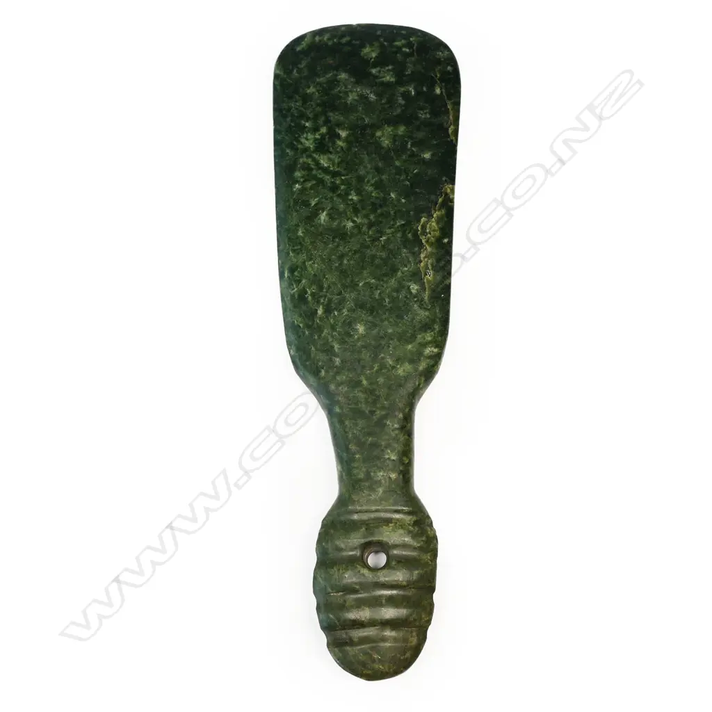 An old Māori mere pounamu, Image 1++